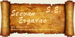 Stevan Ergarac vizit kartica